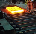 Hot steel plate Royalty Free Stock Photo