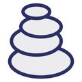 Hot stone, massage stone Isolated Vector Icon which can be easily modified or edited Royalty Free Stock Photo