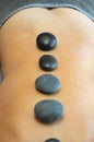 Hot stones massage Royalty Free Stock Photo