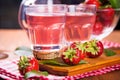 Hot strawberrys compote Royalty Free Stock Photo