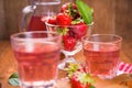 Hot strawberrys compote Royalty Free Stock Photo