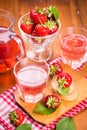 Hot strawberrys compote Royalty Free Stock Photo