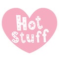 Hot stuff pink heart shaped design Royalty Free Stock Photo