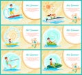 Hot Summer Collection Poster Vector Illustration