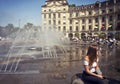 Munich, summer time at Karlsplatz-Stachus