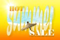 Hot summer sale background Royalty Free Stock Photo