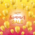 Hot Summer Sale Sun Golden Balloons Frame