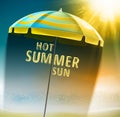 Hot summer sun Royalty Free Stock Photo