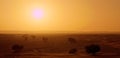 Hot Sun In Morocco Near Erg Chebbi Royalty Free Stock Photo