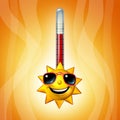 Hot Sun Thermometer Temperature