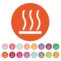 The hot surface icon. Hotly symbol. Flat Royalty Free Stock Photo