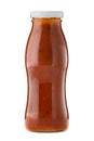 Hot salsa chili taco sauce in glass on white background Royalty Free Stock Photo