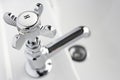 Hot Tap On Hand Basin Royalty Free Stock Photo