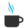 Hot Tea Cup Flat Icon Vector Royalty Free Stock Photo
