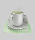 Green Tea in a Mug Royalty Free Stock Photo
