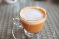 Hot thai tea on a cup Royalty Free Stock Photo