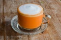 Hot Thai Tea With Milk Royalty Free Stock Photo