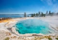 Hot thermal spring in Yellowstone Royalty Free Stock Photo