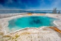 Hot thermal spring in Yellowstone Royalty Free Stock Photo