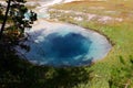 Hot thermal spring West Thumb Geyser Basin area, Yellowstone National Park, Wyoming Royalty Free Stock Photo