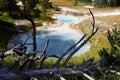 Hot thermal spring West Thumb Geyser Basin area, Yellowstone National Park, Wyoming Royalty Free Stock Photo