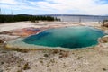 Hot thermal spring West Thumb Geyser Basin area, Yellowstone National Park, Wyoming Royalty Free Stock Photo