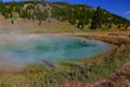 Hot thermal spring, Yellowstone National Park, Wyoming, Royalty Free Stock Photo