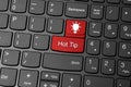 Hot tip icon on keyboard Royalty Free Stock Photo