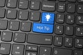 Hot tip icon on keyboard Royalty Free Stock Photo