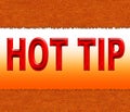 Hot tip Royalty Free Stock Photo