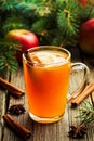 Hot toddy traditional winter alcohol warming drink