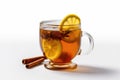Hot Toddy On White Background. Generative AI Royalty Free Stock Photo