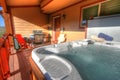Hot Tub and Back Patio Royalty Free Stock Photo