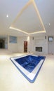 Hot tub inside luxury interior