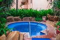 Hot tub at a resort in Mexico Royalty Free Stock Photo