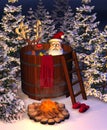 Hot Tub Santa Scene