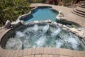 Hot Tub With Waterfall