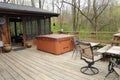 Hot Tub In The Woods Royalty Free Stock Photo