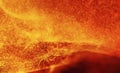 Hot Volcanic Magma, Lava Background Royalty Free Stock Photo