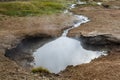 Hot warm thermal pond lake