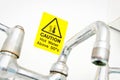 Hot water warning