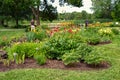 Gardener work at Montreal Botanical Garden Royalty Free Stock Photo