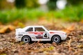 Hot Wheels Audi Quattro sport toy car Royalty Free Stock Photo