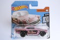 Hot Wheels pink colored custom 57 Chevy die cast toy car