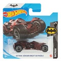 Hot wheels toy car Batman: Arkham knight batmobile close up picture. Wheels is a scale die-cast toy cars by American toy maker