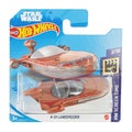 Hot wheels toy car x-34 landspeeder 8 close up picture. Star WarsHot. Wheels is a scale die-cast toy cars by American toy maker