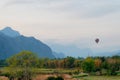 Hotair balloon on the sky Royalty Free Stock Photo