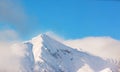 Hotaka mountain landscape at shinhotaka, Japan Alps in winter Royalty Free Stock Photo