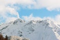 Hotaka mountain landscape at shinhotaka, Japan Alps in winter Royalty Free Stock Photo