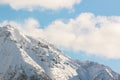 Hotaka mountain landscape at shinhotaka, Japan Alps in winter Royalty Free Stock Photo